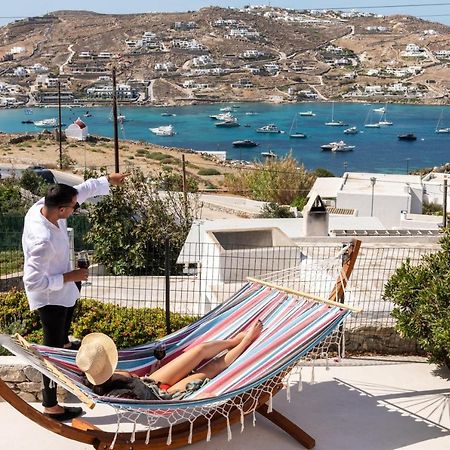 Yalos Mykonos 4 Bedroom Luxury House 5 Minute From Ornos Beach W Sea & Sunset View Mykonos Town Eksteriør bilde