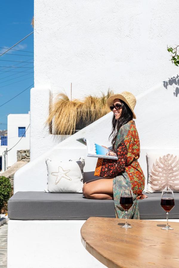 Yalos Mykonos 4 Bedroom Luxury House 5 Minute From Ornos Beach W Sea & Sunset View Mykonos Town Eksteriør bilde