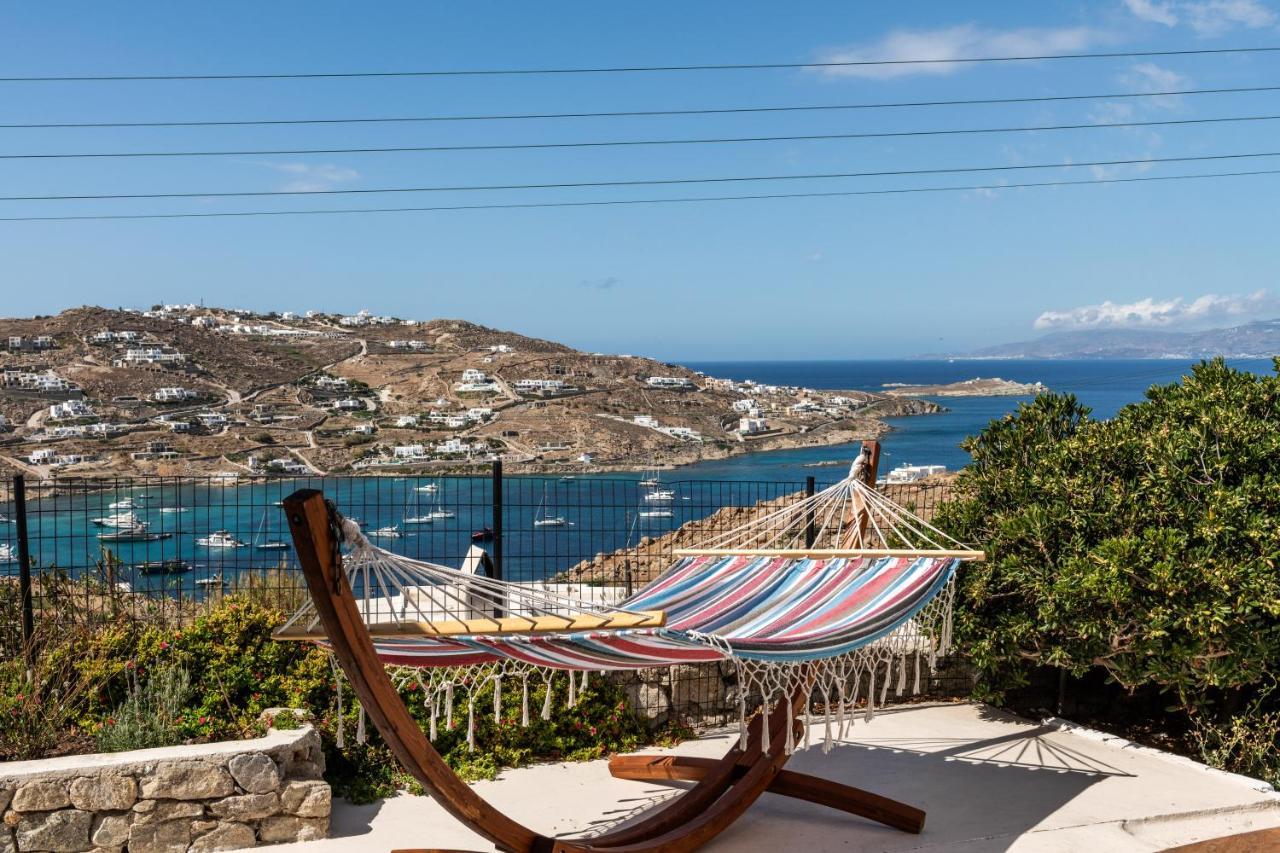 Yalos Mykonos 4 Bedroom Luxury House 5 Minute From Ornos Beach W Sea & Sunset View Mykonos Town Eksteriør bilde