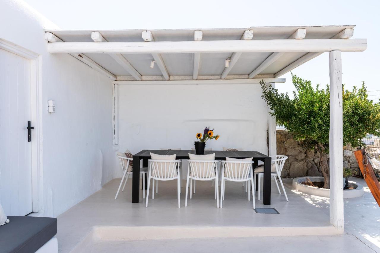 Yalos Mykonos 4 Bedroom Luxury House 5 Minute From Ornos Beach W Sea & Sunset View Mykonos Town Eksteriør bilde